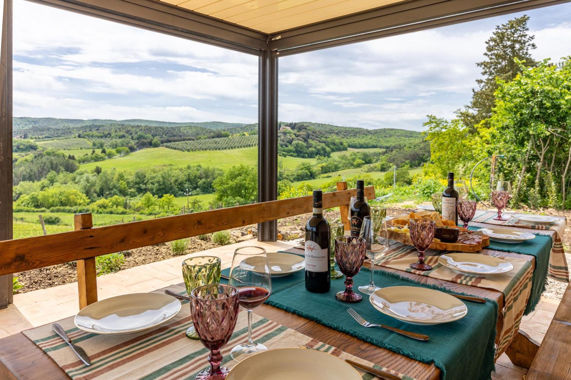 Country House With Stunning View Of Siena Daire Lupompesi Dış mekan fotoğraf